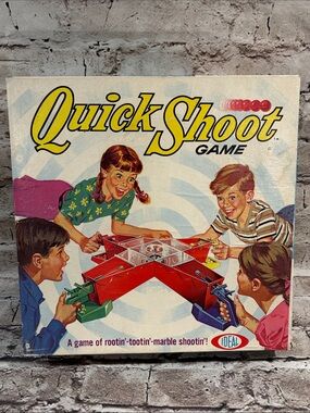 Quick Shoot Game by Ideal - Red Marble Shooter Board Game